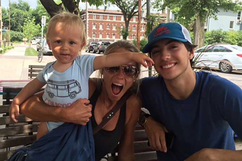 Nicole Curtis with her children