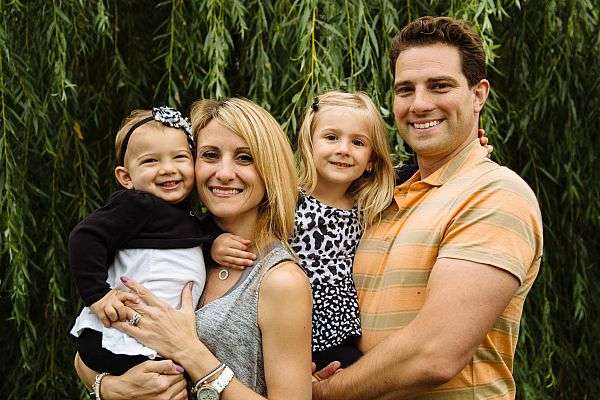 Scott McGillivray with his wife and children