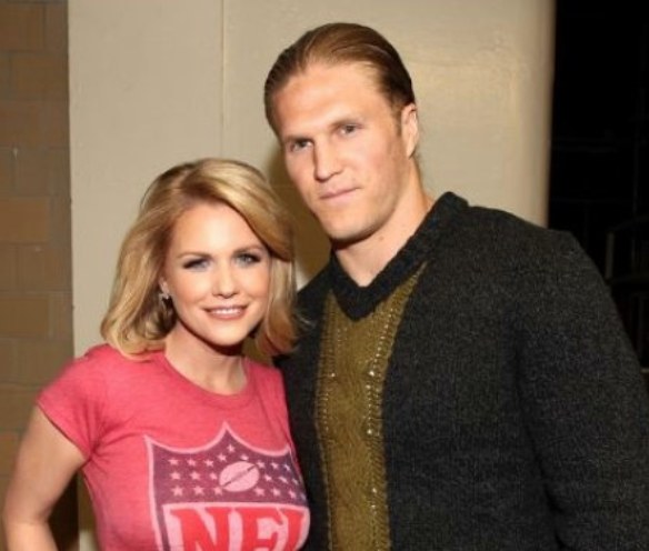Casey Noble with her husband, Clay Matthews