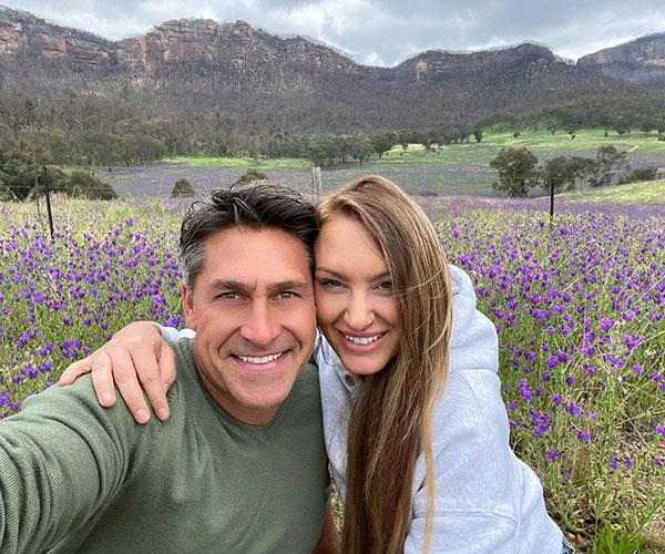 Jamie Durie with his fiance, Ameka Jane