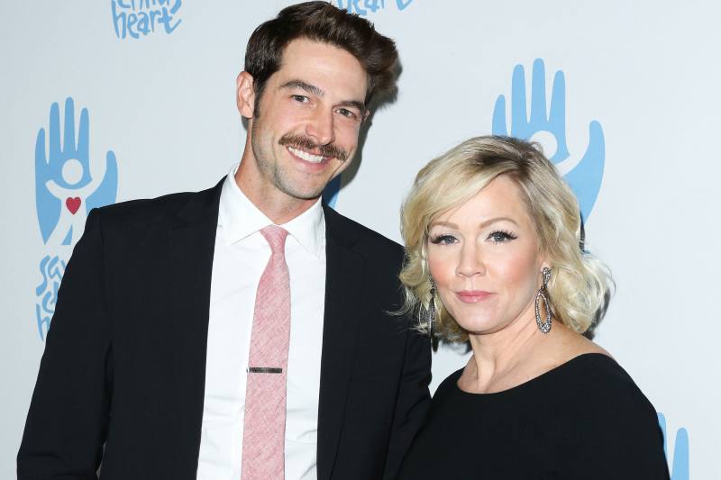 Jennie Garth with her current husband, Dave Abrahams
