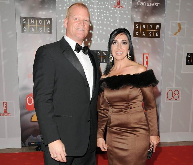 Mike Holmes with his girlfriend, Anna Zappia