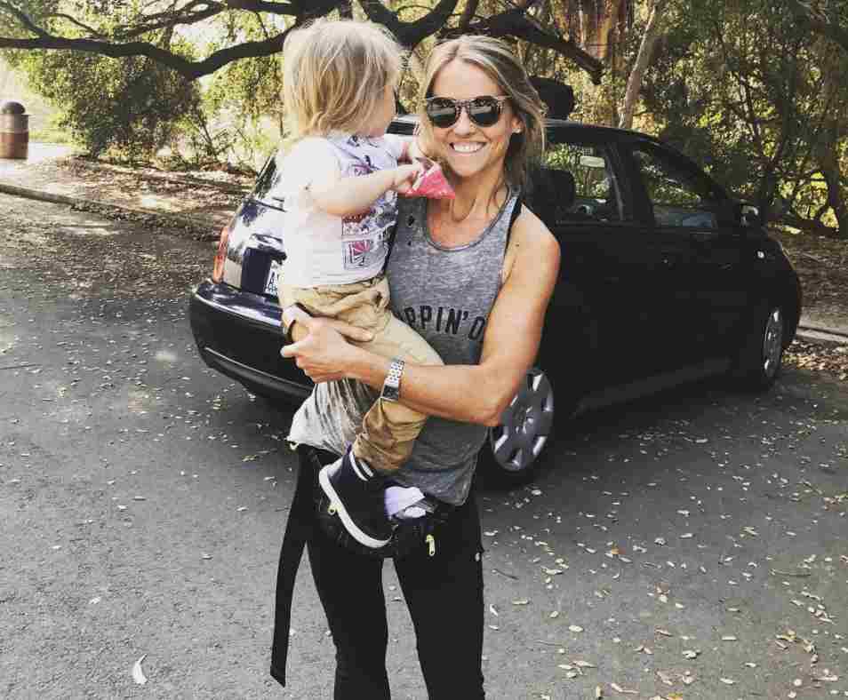 Nicole Curtis with her son , Haper