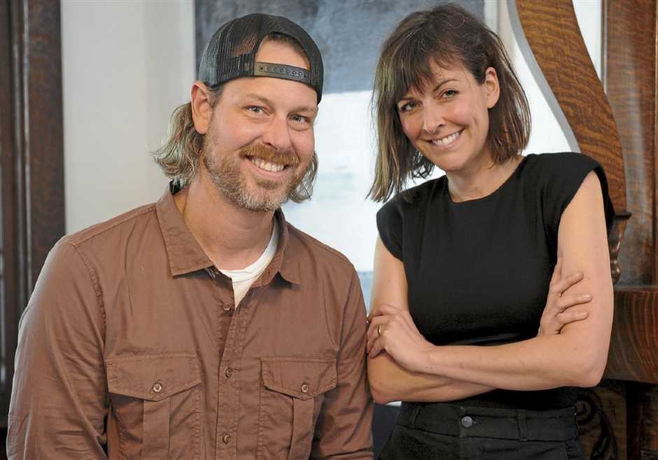 Steve Ford with his sister, Leanne