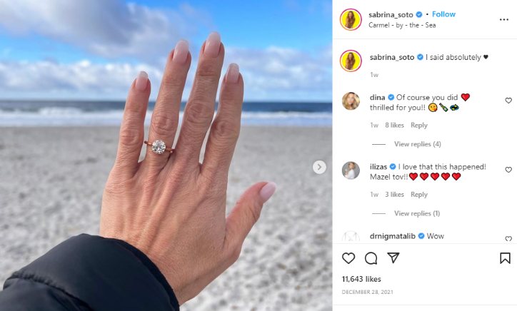 Sabrina Soto shared news of boyfriend, Dean Sheremet on instagram