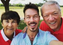 Image of David Bromstad with his father Richard Harold and mother Diane Marlys Bromstad